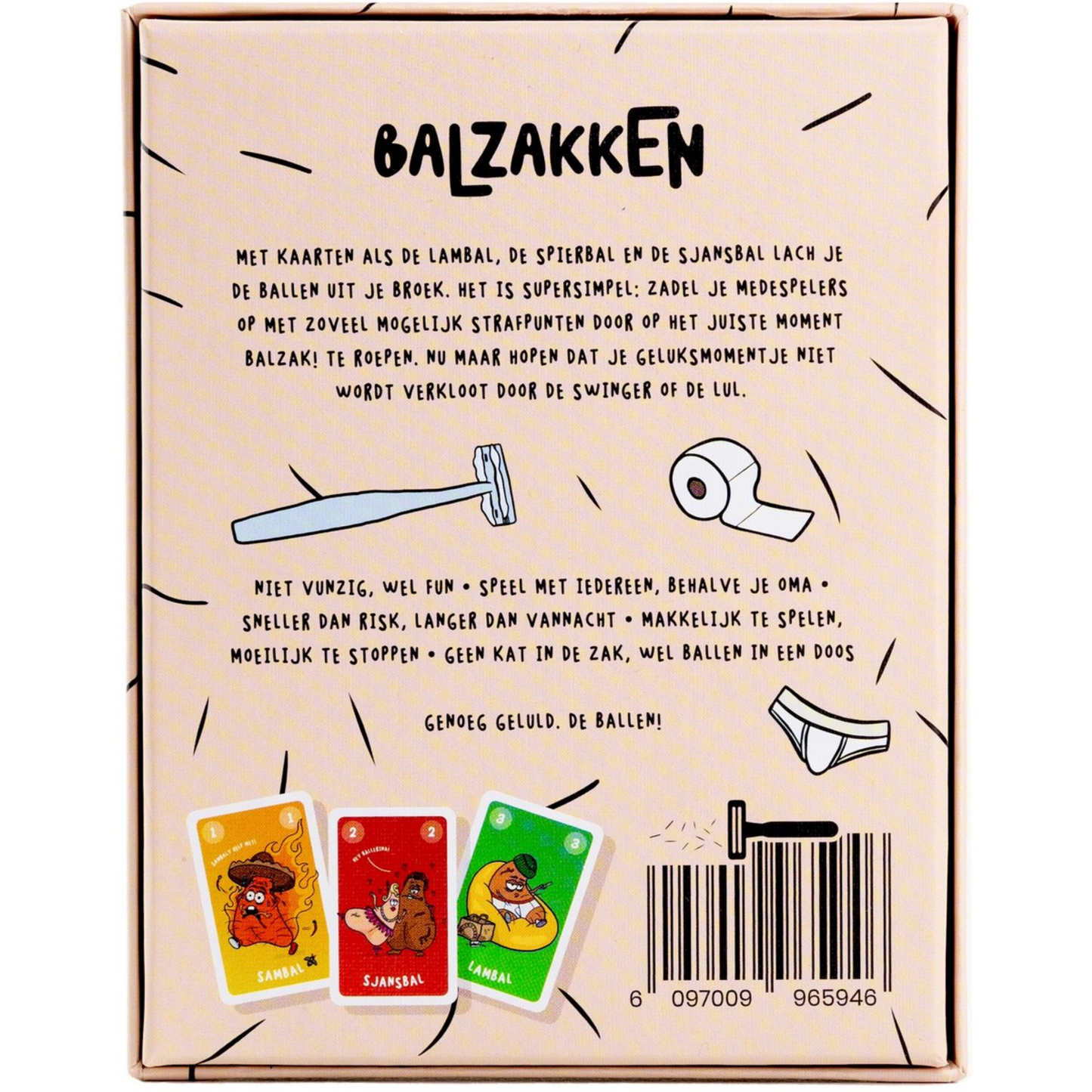 Balzakken - leuk spel voor vrijgezellenfeestjes en als drankspel!