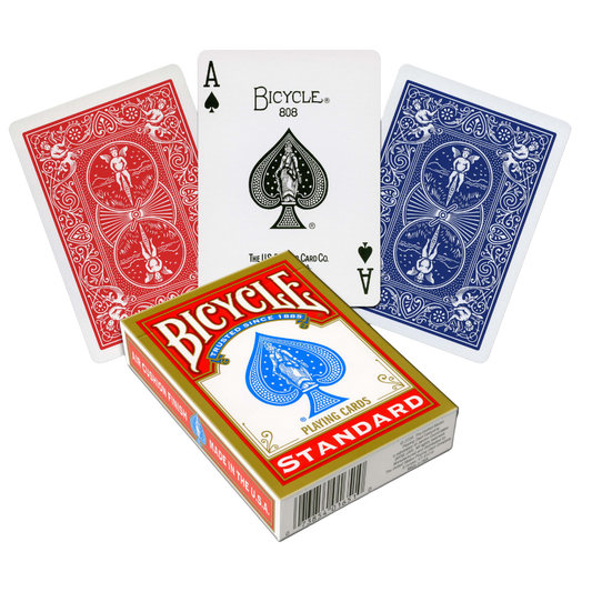 Bicycle Standard 808 spelkaarten blauw en rood