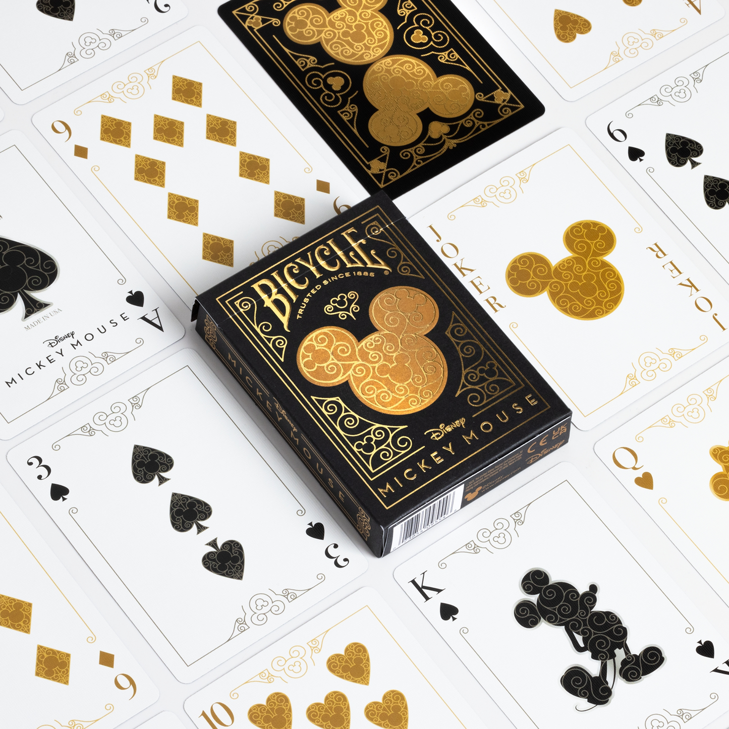 Disney Classic - Mickey Mouse Black & Gold – Bicycle Collectors Deck