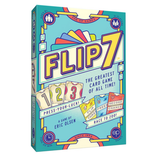 Flip 7 kaartspel van The OP Games push your luck spelletje