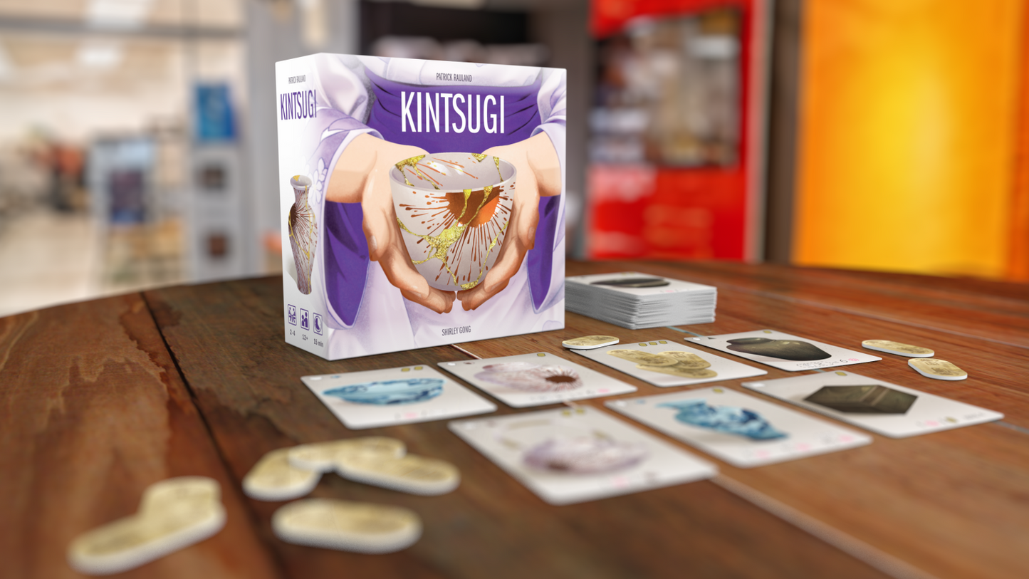 Kintsugi uitleg van het Nederlandse kaartspel met het Japanse thema Kintsugi waarin je vasen kunt lijmen met goudlijm