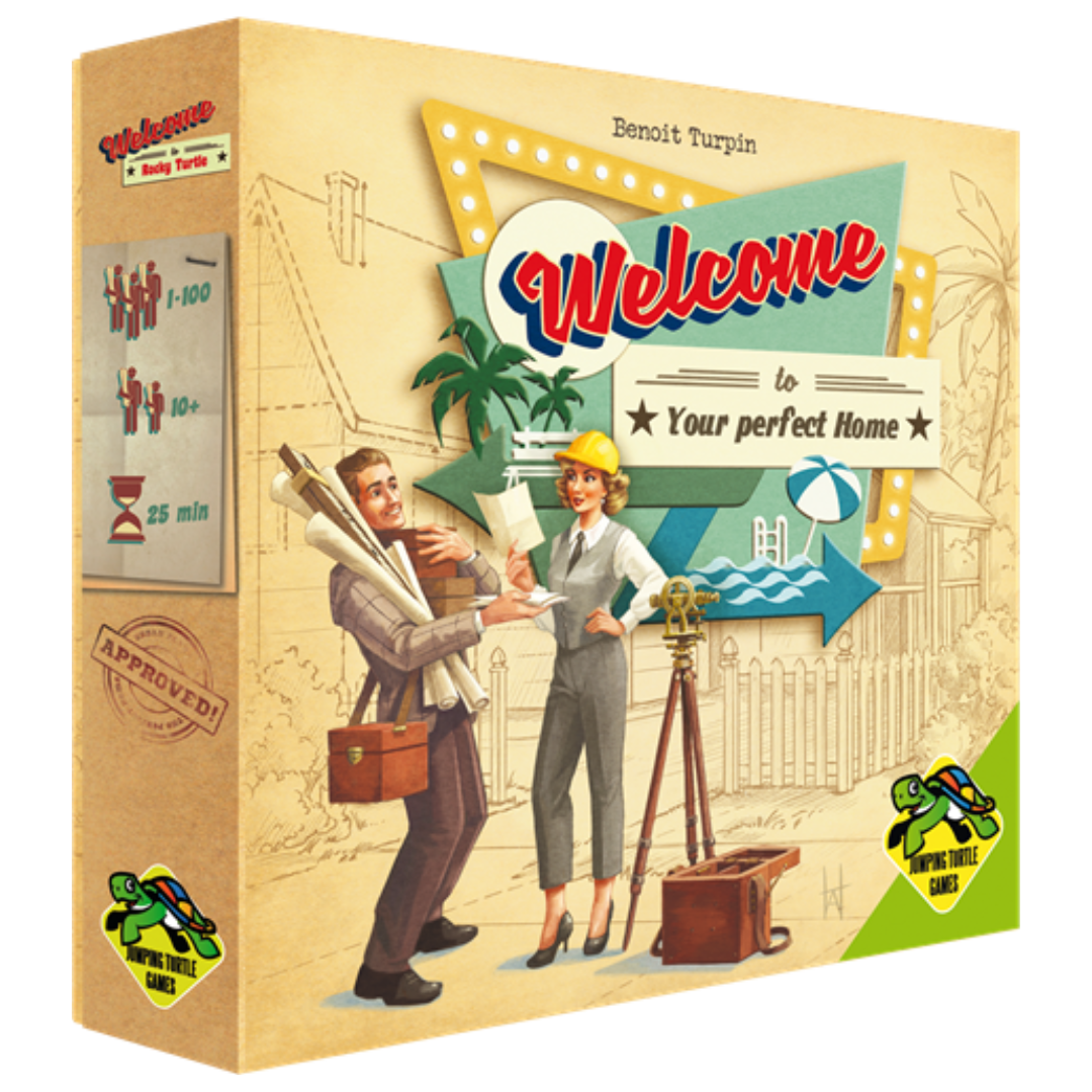 Welcome To in het Nederlands uitgegeven door Jumping Turtle Games