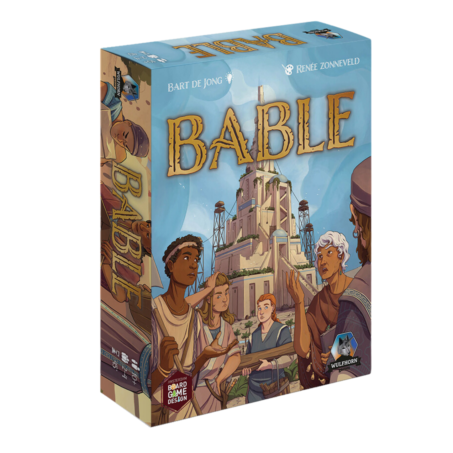 Bable uitdagend Nederlands kaartspel van Wulfhorn Games door speldesigner Bart de Jong