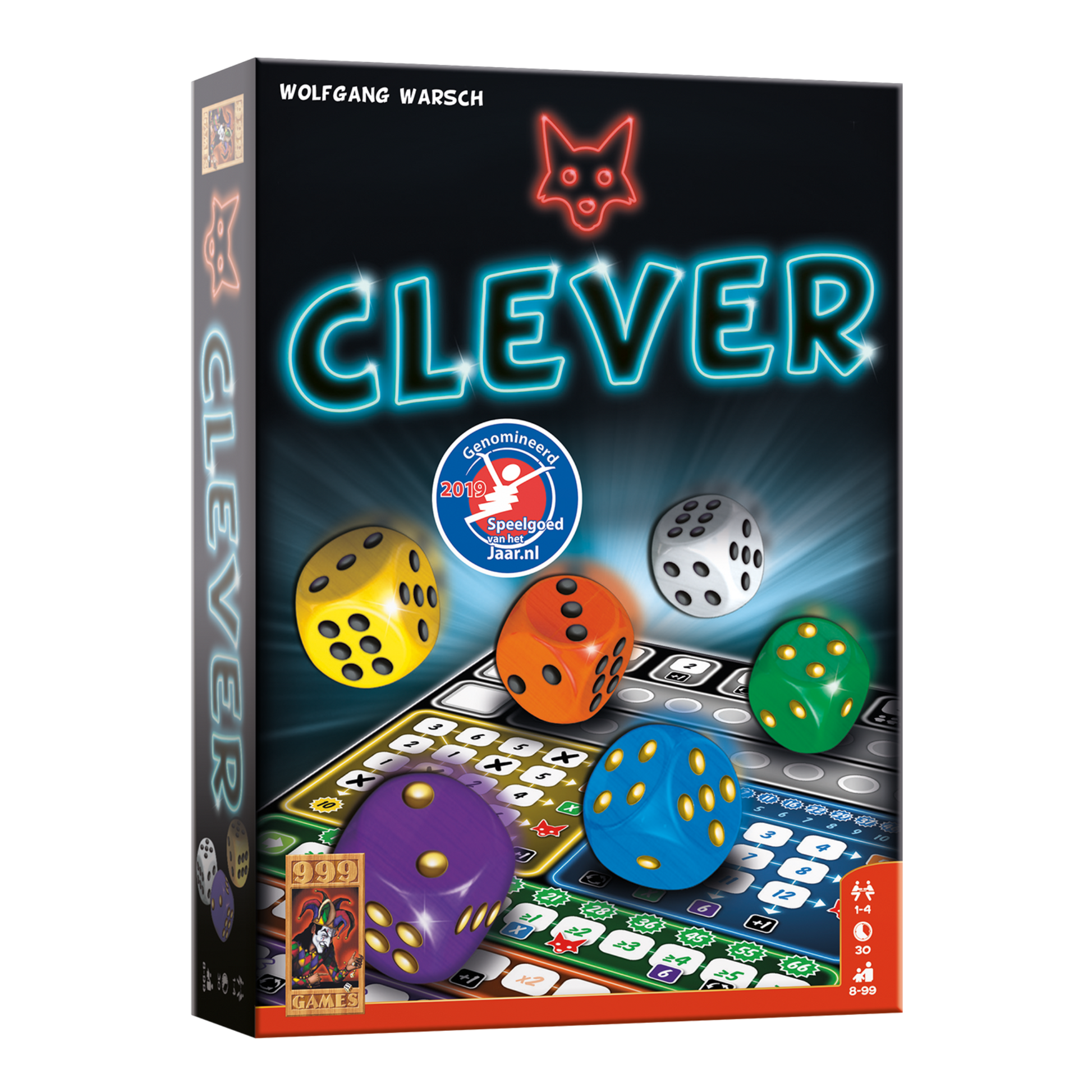 Clever 999 Games slim dobbelspel speelgoed van het jaar genomineerd
