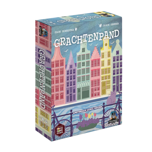 Grachtenpand kaartspel over de Amsterdamse grachten