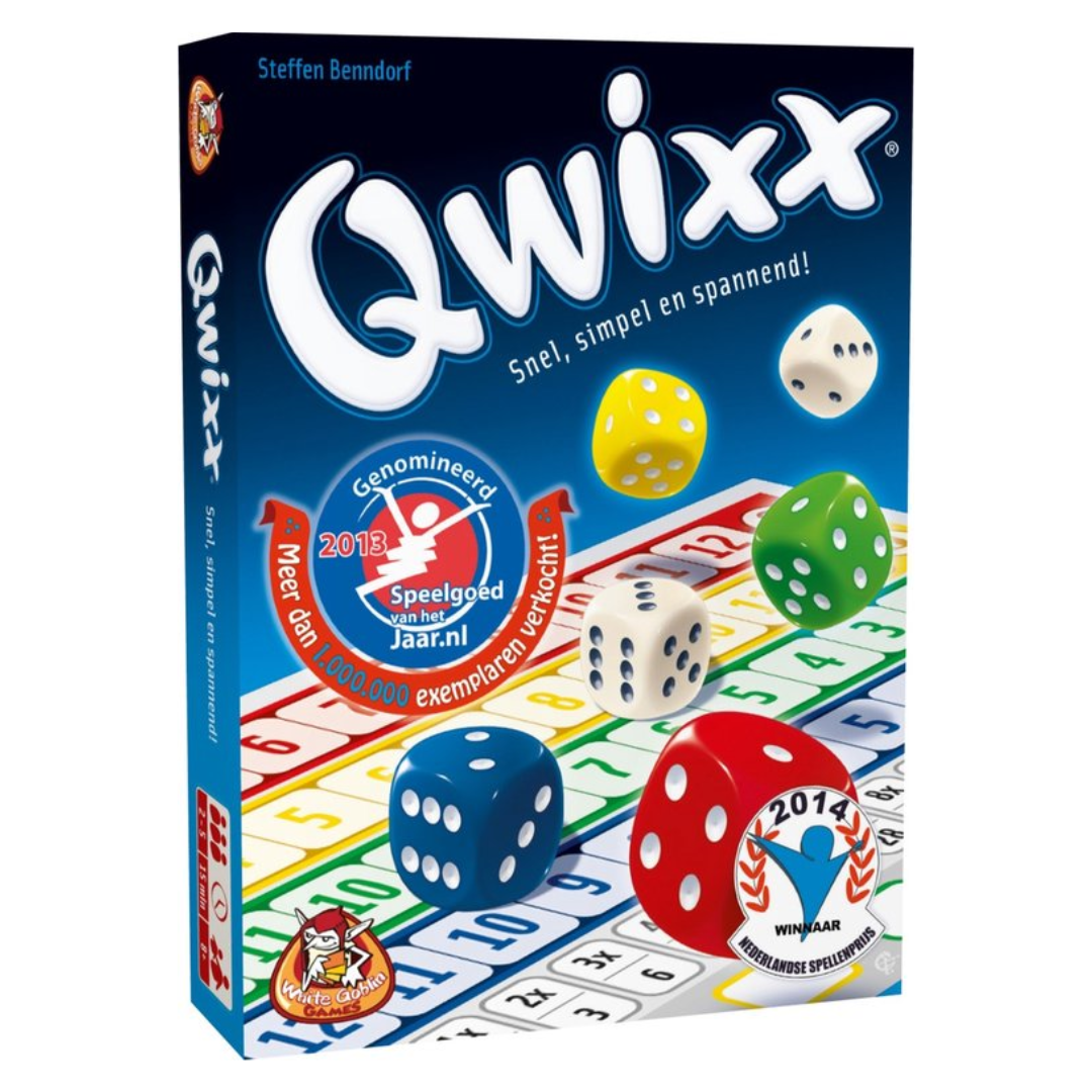 Qwixx dobbelspel van Nederlandse uitgever White Goblin Games