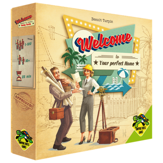 Welcome To in het Nederlands uitgegeven door Jumping Turtle Games